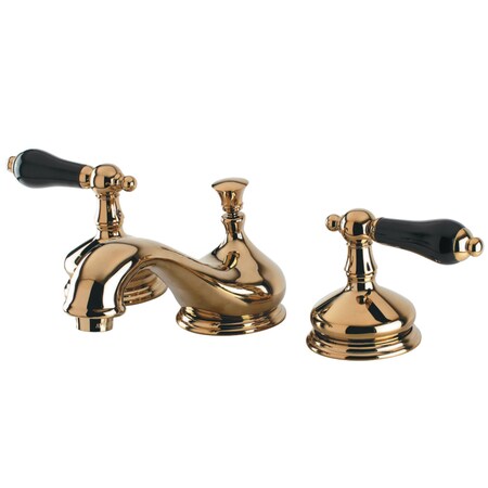 Kingston Brass KS1162PKL Duchess Widespread Bathroom Faucet W/ Brass Pop-Up, Brass KS1162PKL